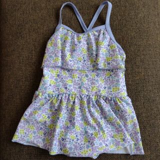 ３時のママ.r様専用　水着　100センチ　女児　花柄　ワンピース(水着)