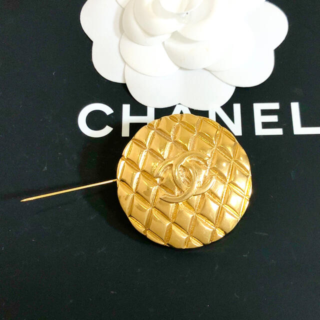 新品CHANELシャネルブローチ00Tヴィンテージ カメリアゴールド