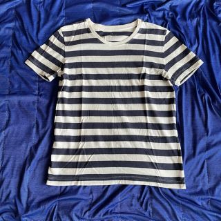 ムジルシリョウヒン(MUJI (無印良品))の無印良品ボーダークルーネックTシャツ S(Tシャツ(半袖/袖なし))