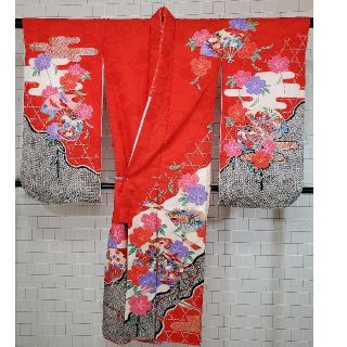 998-A番　着物　女児用　振袖　七五三　お宮参り　長襦袢付　お買い得品　(和服/着物)