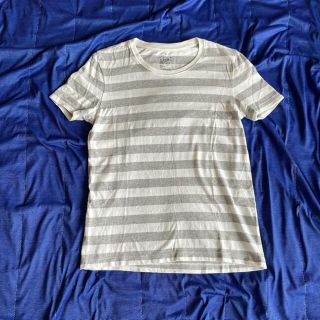 ムジルシリョウヒン(MUJI (無印良品))の無印良品ボーダークルーネックTシャツ S(Tシャツ(半袖/袖なし))