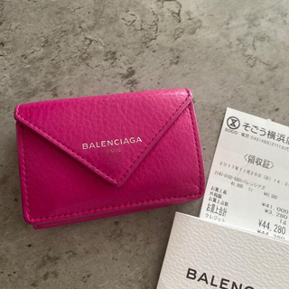 バレンシアガ(Balenciaga)のバレンシアガ　ミニ　財布　ピンク(財布)