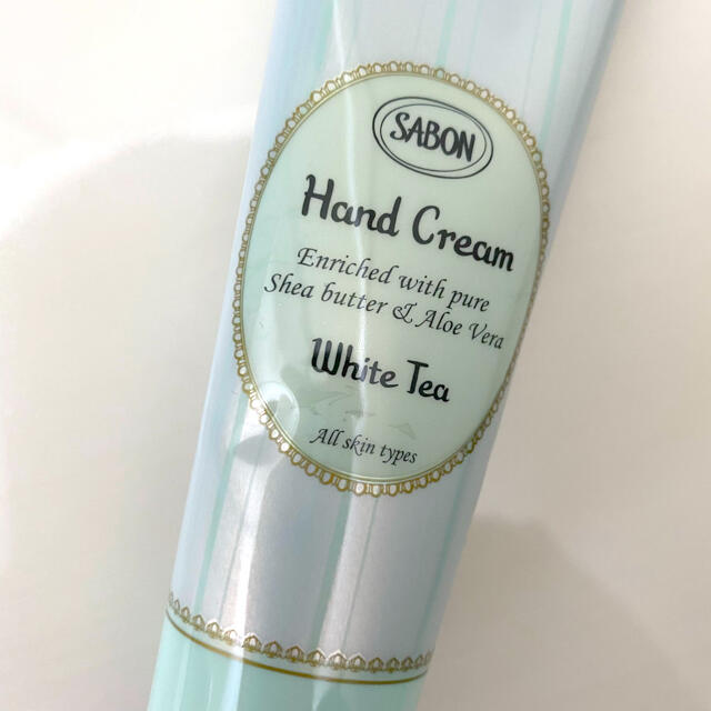 SABON(サボン)の【新品未使用】SABONハンドクリーム50ml/ホワイトティー コスメ/美容のボディケア(ハンドクリーム)の商品写真