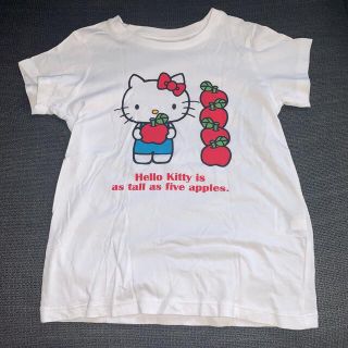 ユニクロ(UNIQLO)の【未着用】ハローキティ／Ｔシャツ120cm(Tシャツ/カットソー)