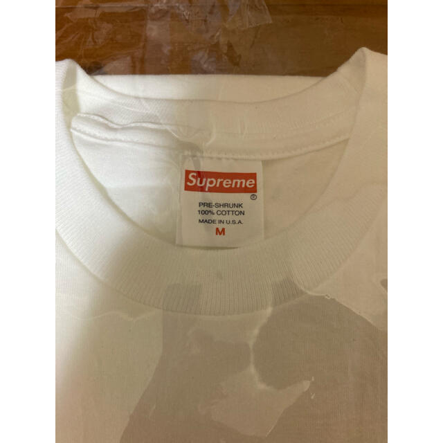 Supreme(シュプリーム)のsupreme kaws chalk box logo tee 白 M メンズのトップス(Tシャツ/カットソー(半袖/袖なし))の商品写真