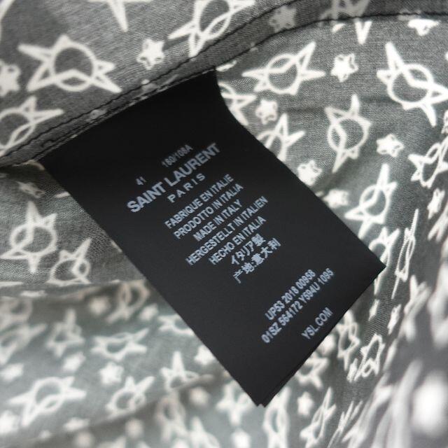 Saint シャツ メンズ ブラック/柄の通販 by おまかせ出品代行「ラクまるっと」｜サンローランならラクマ Laurent - SAINT LAURENT 格安在庫