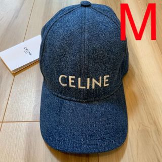 CELINE☆セリーヌ 刺繍入りデニムベースボールキャップ ユニセックス