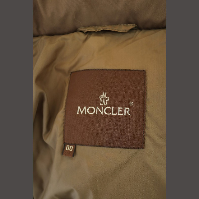 MONCLER(モンクレール)のモンクレール MONCLER ダウンコート 茶タグ ファー付き ジップアップ 0 レディースのジャケット/アウター(その他)の商品写真