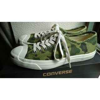 コンバース(CONVERSE)の箱付き 未使用 US企画限定 ジャックパーセル カモフラ迷彩柄 OLIVE(スニーカー)