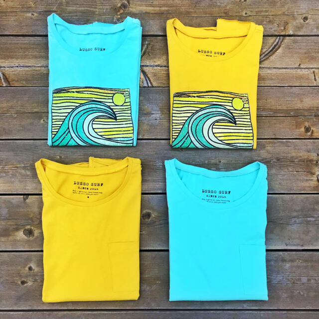 STANDARD CALIFORNIA(スタンダードカリフォルニア)の西海岸系　LUSSO SURF wave patch Tシャツ　M RVCA メンズのトップス(Tシャツ/カットソー(半袖/袖なし))の商品写真