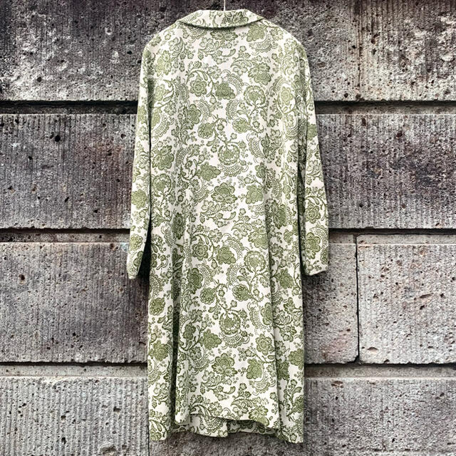 Vintage Flower printed china long jacket 宅配 kinetiquettes.com