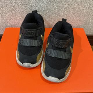 ナイキ(NIKE)のNIKE ナイキ　エアマックスタイニー90　14センチ　ゴールド　黒(スニーカー)