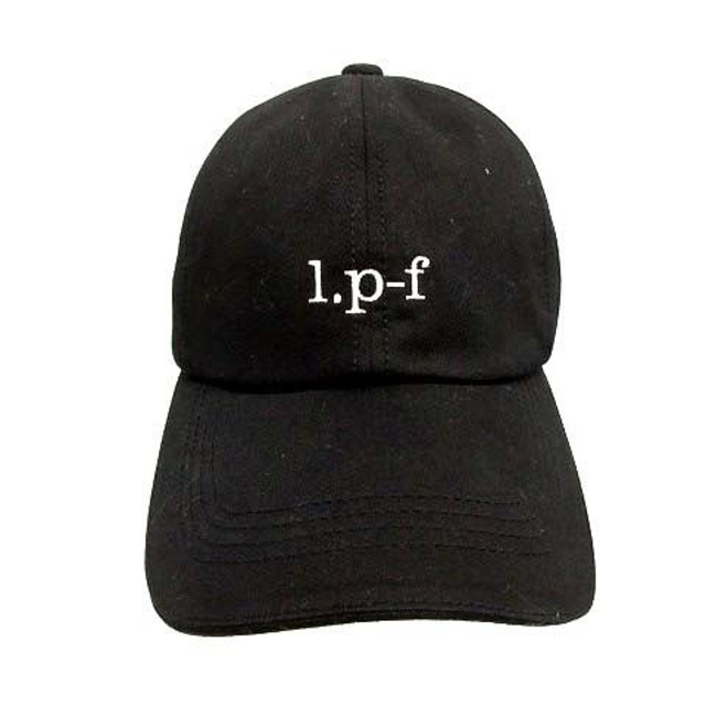 Lucien pellat-finet(ルシアンペラフィネ)のルシアンペラフィネ キャップ ロゴ 刺繍 ドクロ 帽子 黒 メンズの帽子(キャップ)の商品写真