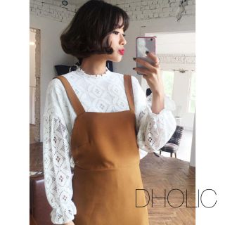 ディーホリック(dholic)の【タグ付き新品未使用】dHOLIC レーストップス(シャツ/ブラウス(長袖/七分))