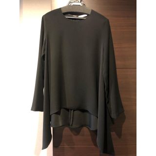 バーニーズニューヨーク(BARNEYS NEW YORK)のYOKOCHAN ヨーコチャン　長袖 トップス 40 黒 (カットソー(長袖/七分))