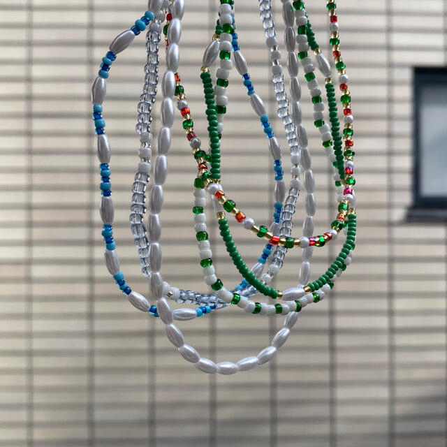 jouetie(ジュエティ)のbeads necklace:) ハンドメイドのアクセサリー(ネックレス)の商品写真