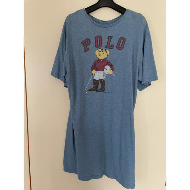 POLO RALPH LAUREN(ポロラルフローレン)のレア　ラルフローレン　ポロベアープリント　ロングTシャツ レディースのトップス(Tシャツ(半袖/袖なし))の商品写真