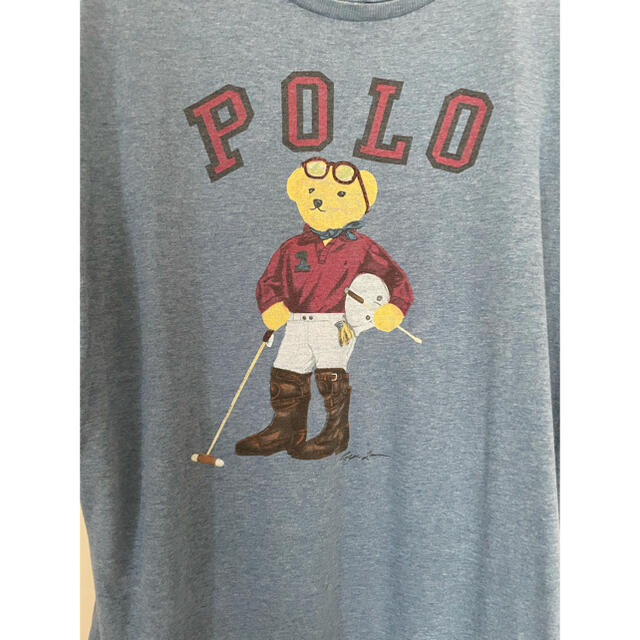 POLO RALPH LAUREN(ポロラルフローレン)のレア　ラルフローレン　ポロベアープリント　ロングTシャツ レディースのトップス(Tシャツ(半袖/袖なし))の商品写真