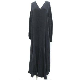 プラージュ 20SS 36 S Cu/Ry ティアードワンピース ロング 紺