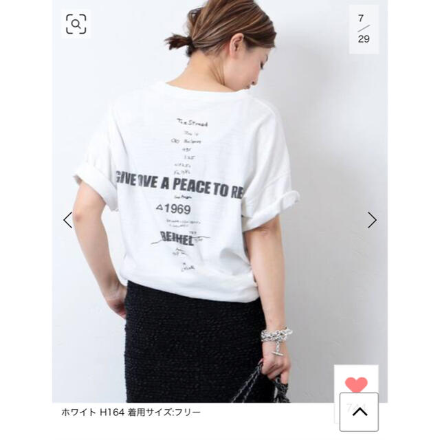 DEUXIEME CLASSE(ドゥーズィエムクラス)のDeuxieme Classe LOVE A PEACE バックプリントTシャツ レディースのトップス(Tシャツ(半袖/袖なし))の商品写真