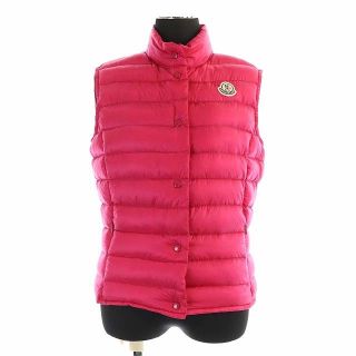 本物 モンクレール ダブルジップ ダウン ベスト 0 ピンク MONCLER