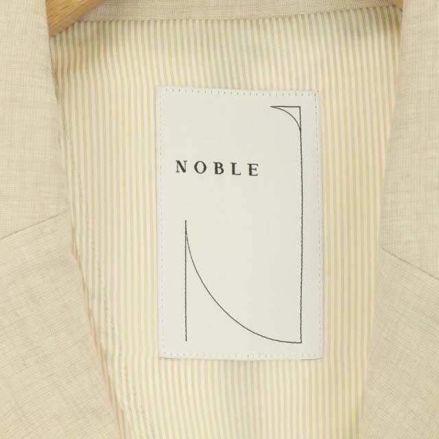 Noble(ノーブル)のノーブル NOBLE 21SS 麻ストレッチブレストジャケット  38 ベージュ レディースのジャケット/アウター(その他)の商品写真