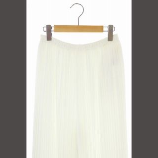 エンフォルド ENFOLD 20SS ホワイトプリーツワイドパンツ 36 白