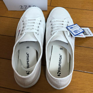 スペルガ(SUPERGA)の試着のみ 新品　2750 スペルガ ホワイト　スニーカー　38 24.5cm(スニーカー)