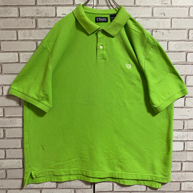 CHAPS(チャップス)の90s 古着 チャップス ラルフローレン ポロシャツ ワンピース 刺繍ロゴ メンズのトップス(ポロシャツ)の商品写真