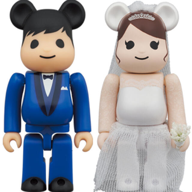 MEDICOM TOY(メディコムトイ)のBE@RBRICK グリーティング 結婚 4 PLUS 100％ エンタメ/ホビーのフィギュア(その他)の商品写真