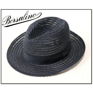 ボルサリーノ(Borsalino)の新品タグ付き【ボルサリーノ】中折れハット 麦わら帽子 L(58-59cm)(ハット)