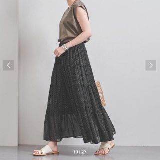 ユナイテッドアローズ(UNITED ARROWS)のちー様専用☆UWFM シアーティアードスカート(ロングスカート)