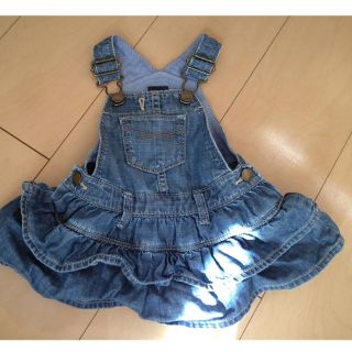 ギャップ(GAP)のbaby gapデニムワンピ♡サイズ60(カバーオール)