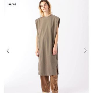 ハイク(HYKE)のHYKEワンピース DOUBLE CLOTH SLEEVELESS DRESS(ロングワンピース/マキシワンピース)