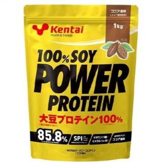 ケンタイ(Kentai)のKentai ケンタイ 100％ SOY パワー プロテイン ココア 1kg(トレーニング用品)