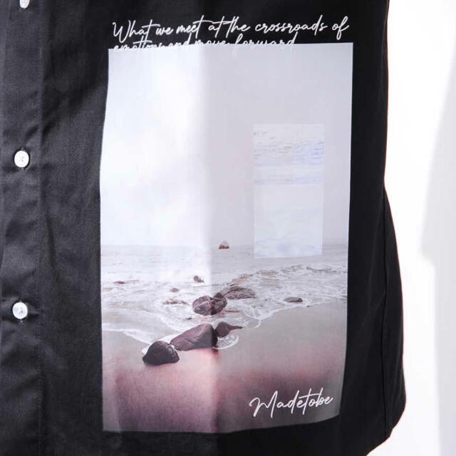 HARE(ハレ)の【Adoon plain】プリントシャツ クティール ペルーシュ 古着 韓国 メンズのトップス(シャツ)の商品写真