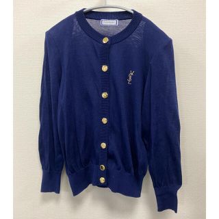 90s ヴィンテージ YSL イブサンローラン 金釦 カーディガンニット/セーター