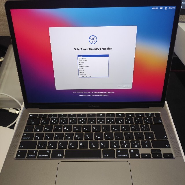 MacBook Air M1/SSD256GB/メモリ8GB/シルバー/８月購入