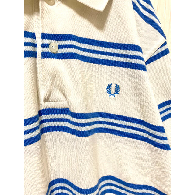 FRED PERRY(フレッドペリー)のヴィンテージ Fred Perry ホワイトボーダーポロシャツ フォロー割実施中 メンズのトップス(ポロシャツ)の商品写真