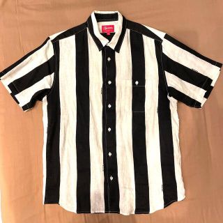 シュプリーム(Supreme)のSupreme Wide Stripe Shirt リネン シャツ L(シャツ)