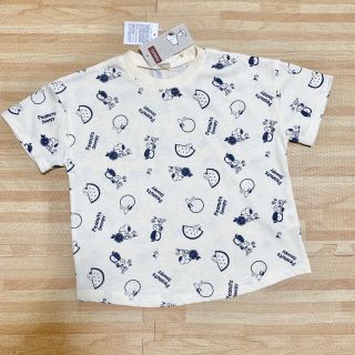 スヌーピー(SNOOPY)の【新品】スヌーピー  総柄 半袖 Tシャツ　110(Tシャツ/カットソー)