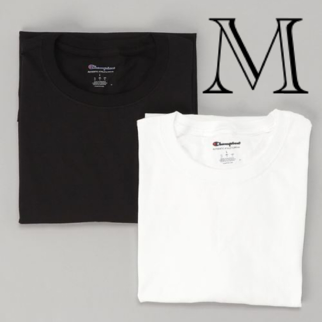 Champion(チャンピオン)の【新品】×【大人気】M 白黒セット チャンピオン tシャツ 白T ホワイト 王道 メンズのトップス(Tシャツ/カットソー(半袖/袖なし))の商品写真