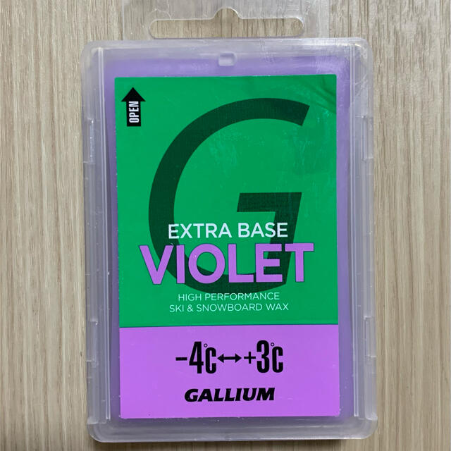 GALLIUM(ガリウム)のガリウム　ベースワックス　バイオレット スポーツ/アウトドアのスノーボード(その他)の商品写真