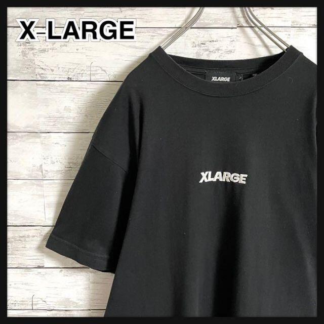 XLARGE(エクストララージ)の【即完売モデル】エクストララージ☆センターロゴ　刺繍　半袖Tシャツ　人気Lサイズ メンズのトップス(Tシャツ/カットソー(半袖/袖なし))の商品写真