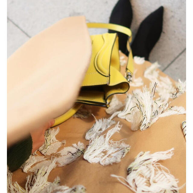 Drawer(ドゥロワー)のSEVENTEN フリンジジャガードスカート レディースのスカート(ロングスカート)の商品写真
