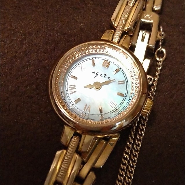 agete(アガット)の☆稼働中☆ アガット agete ソーラーパワーウォッチPG　ピンクゴールド レディースのファッション小物(腕時計)の商品写真