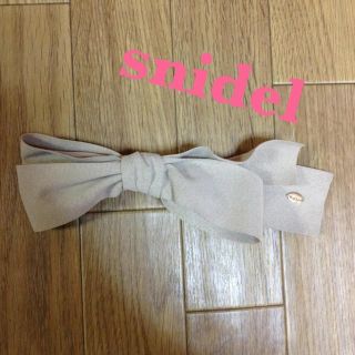 スナイデル(SNIDEL)のsnidel♡スエードリボンバレッタ(ヘアピン)