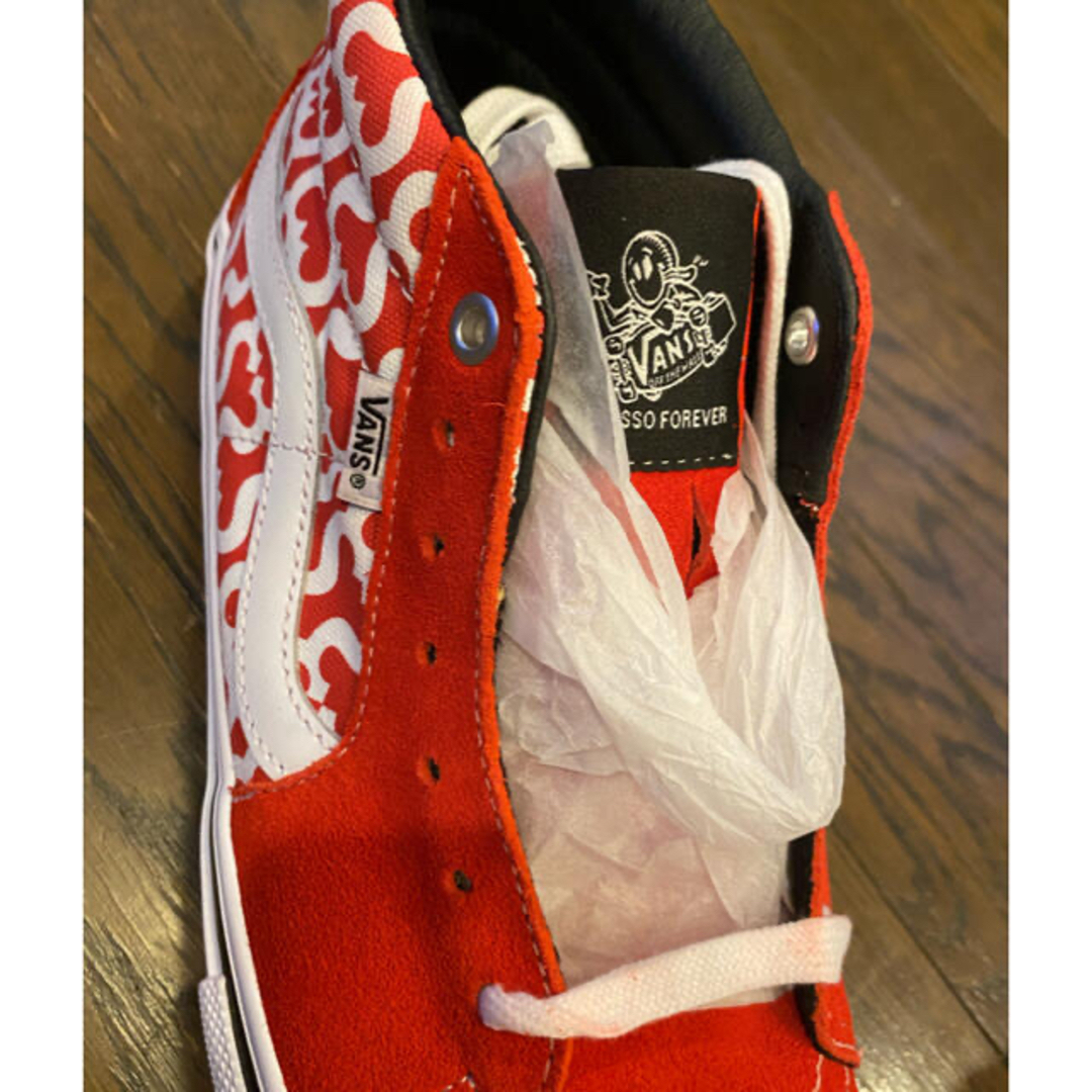 SUPREME × VANS SKATE GROSSO MID RED