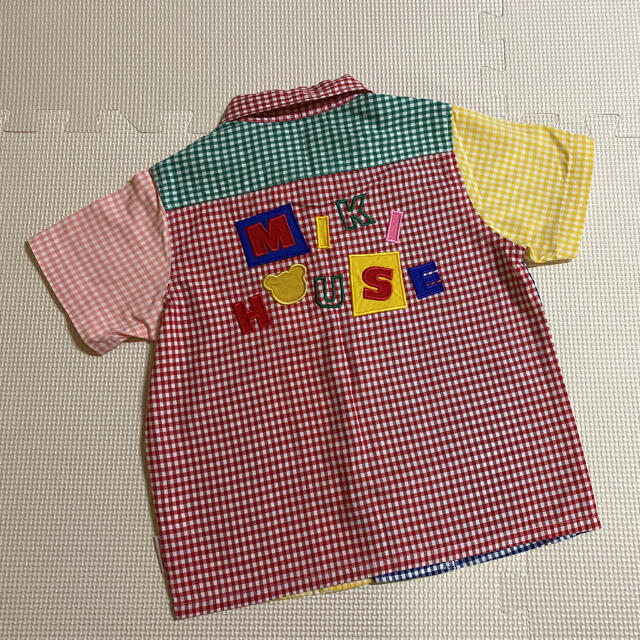 mikihouse(ミキハウス)の【美品】　ミキハウス チェックシャツ　80 レトロ キッズ/ベビー/マタニティのベビー服(~85cm)(シャツ/カットソー)の商品写真