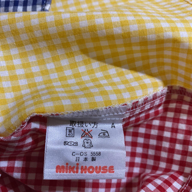 mikihouse(ミキハウス)の【美品】　ミキハウス チェックシャツ　80 レトロ キッズ/ベビー/マタニティのベビー服(~85cm)(シャツ/カットソー)の商品写真